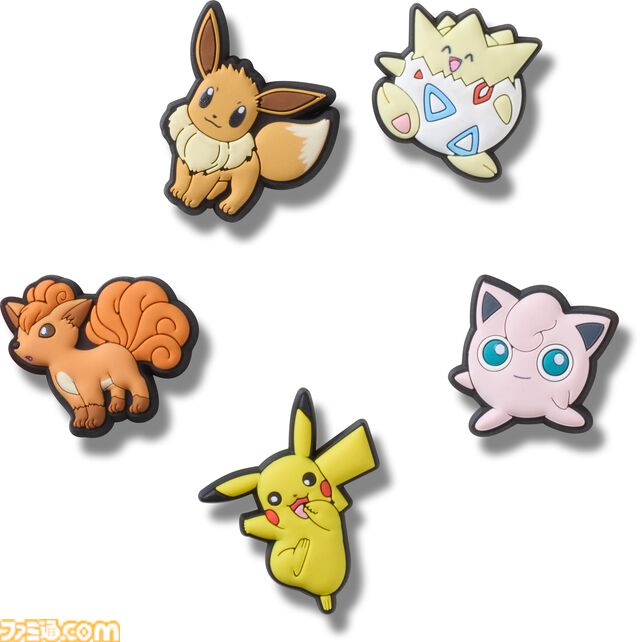 『ポケモン』ピカチュウたちがプリントされたコラボクロックスが発売。リザードンとカメックスのクールなデザインからイーブイのキュートなアイテムまで登場