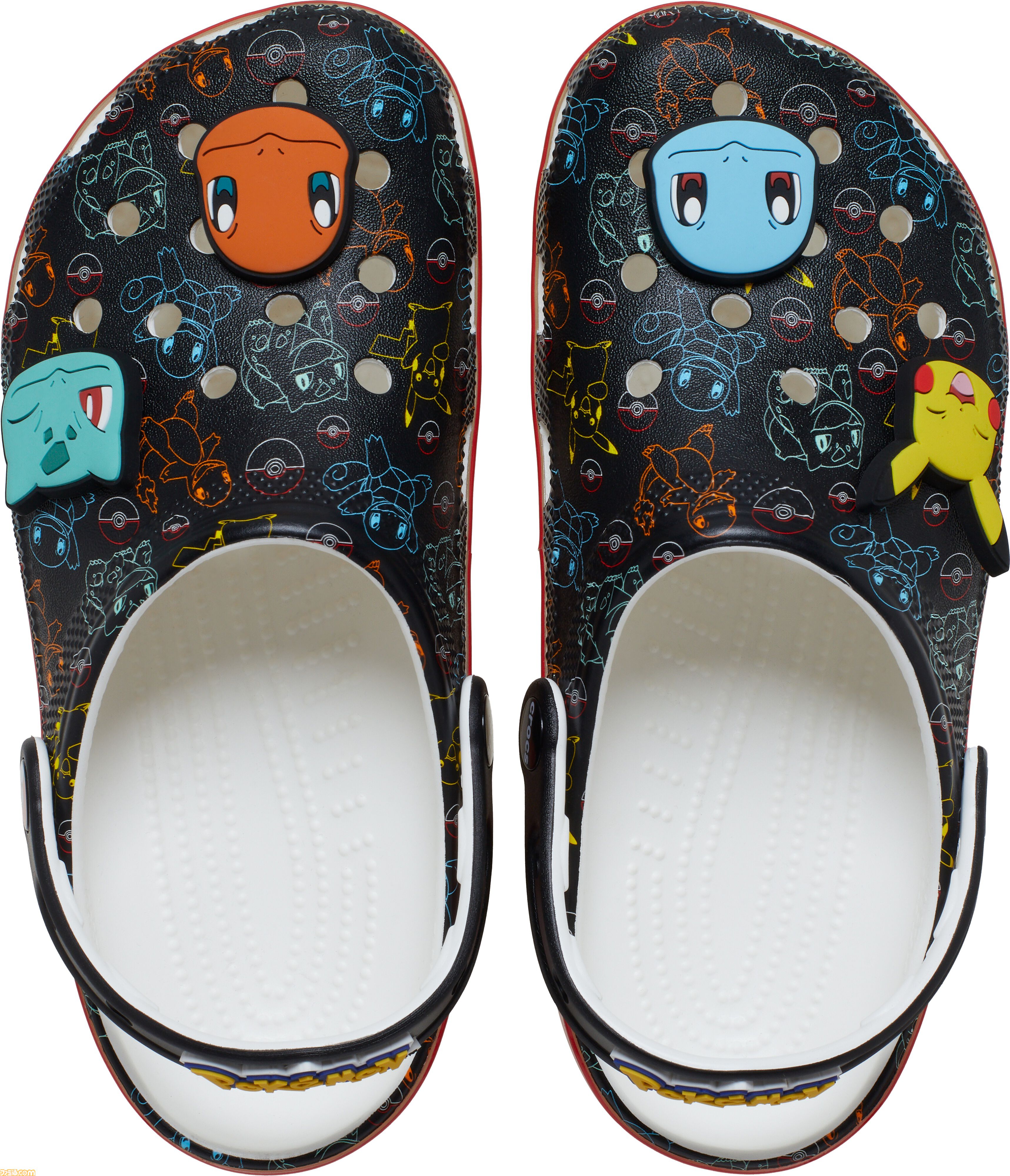 『ポケモン』ピカチュウたちがプリントされたコラボクロックスが発売。リザードンとカメックスのクールなデザインからイーブイのキュートなアイテムまで登場