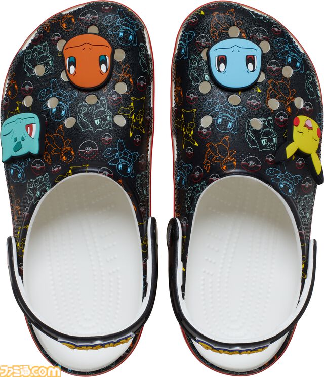 『ポケモン』ピカチュウたちがプリントされたコラボクロックスが発売。リザードンとカメックスのクールなデザインからイーブイのキュートなアイテムまで登場