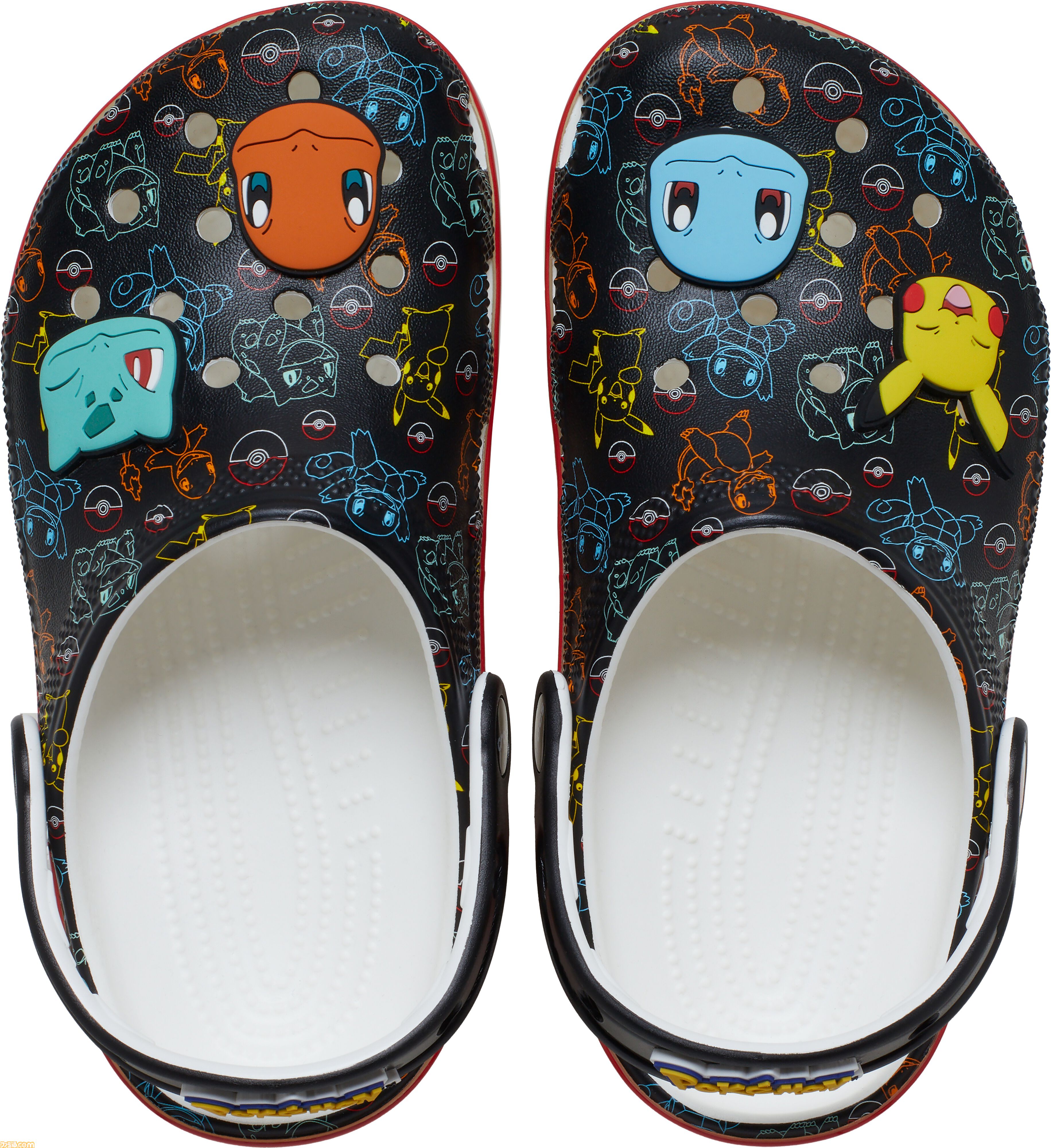 『ポケモン』ピカチュウたちがプリントされたコラボクロックスが発売。リザードンとカメックスのクールなデザインからイーブイのキュートなアイテムまで登場