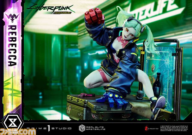 『サイバーパンク：エッジランナーズ』レベッカの1/4スケールフィギュア（約20万円）が予約開始。原作『サイバーパンク2077』のCGテイストで立体化
