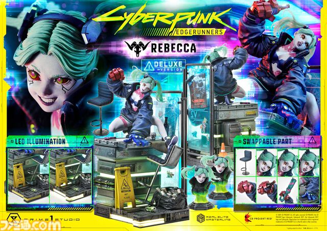 『サイバーパンク：エッジランナーズ』レベッカの1/4スケールフィギュア（約20万円）が予約開始。原作『サイバーパンク2077』のCGテイストで立体化
