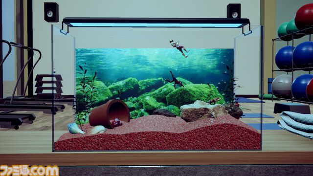 『マチョリウム』マッチョたちを水槽で飼育。自由気ままに泳ぐ“観賞用マッチョ”に癒やされる、非常に好評なサンドボックス＆放置ゲーム。Switch版が6月19日発売