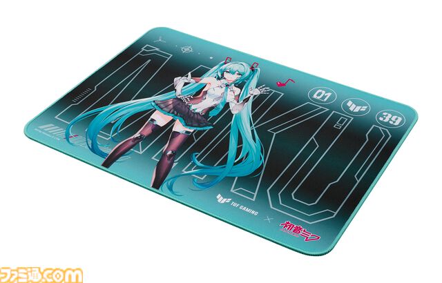初音ミク×TUF Gamingコラボゲーミングデバイスが6月20日発売。象徴的なカラーリングのキーボード、マウス、マウスパッド、ヘッドセットが登場