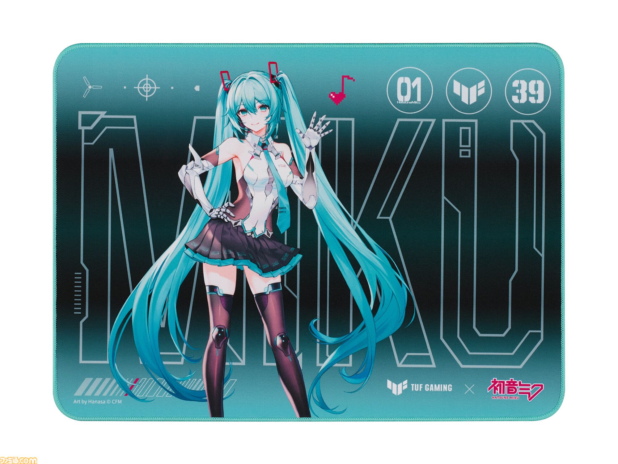 初音ミク×TUF Gamingコラボゲーミングデバイスが6月20日発売。象徴的な