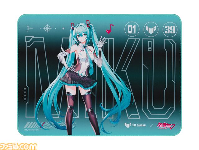 初音ミク×TUF Gamingコラボゲーミングデバイスが6月20日発売。象徴的なカラーリングのキーボード、マウス、マウスパッド、ヘッドセットが登場