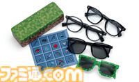 『マインクラフト』デザインのメガネがパリミキより発売。クリーパーや作業台、ツルハシをさりげなくデザイン。ブロック風ケースも登場