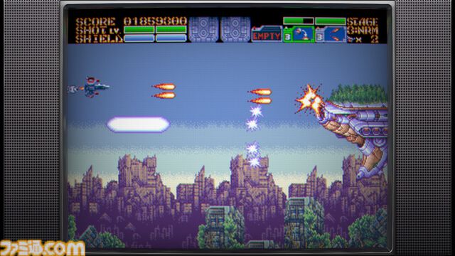 『アーシオン』メガドライブ実機上での動作を想定した新作レトロシューティング。Switch、PS5のパッケージ版が2025年10月30日発売決定