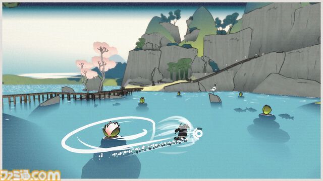 『OKU』日本画風の世界を旅する癒し系ゲームのSteamページが公開。美しい風景を心に刻み、心のままに詩を読む。つぼみに花を咲かせるようなインタラクトも心に染みる