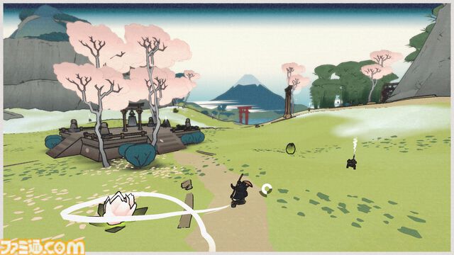 『OKU』日本画風の世界を旅する癒し系ゲームのSteamページが公開。美しい風景を心に刻み、心のままに詩を読む。つぼみに花を咲かせるようなインタラクトも心に染みる