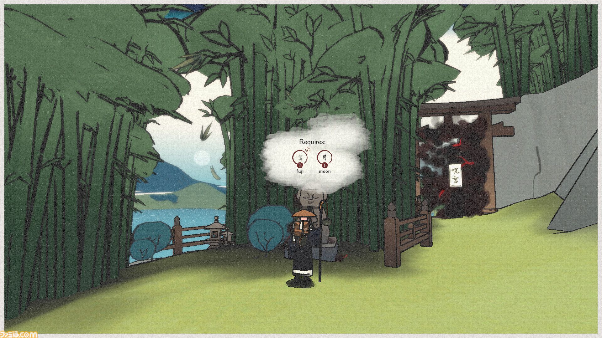 『OKU』日本画風の世界を旅する癒し系ゲームのSteamページが公開。美しい風景を心に刻み、心のままに詩を読む。つぼみに花を咲かせるようなインタラクトも心に染みる