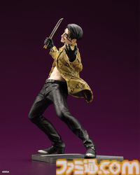 『龍が如く』真島吾朗の1/6スケールフィギュアが登場。大迫力の狂気溢れる戦闘シーンを再現。セガストア特典として東城会本部の布ポスターが付属する