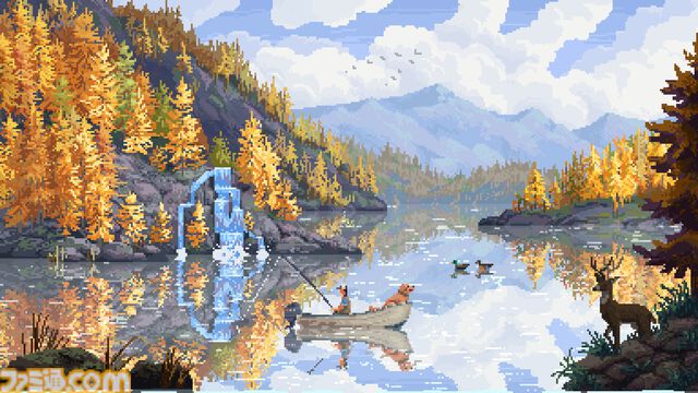 『Cast n Chill』愛犬といっしょに釣りを楽しめるチル系ドット絵釣りゲー、Steamで配信開始。森や山、水底、大空など2Dピクセルアートで美しい大自然を表現