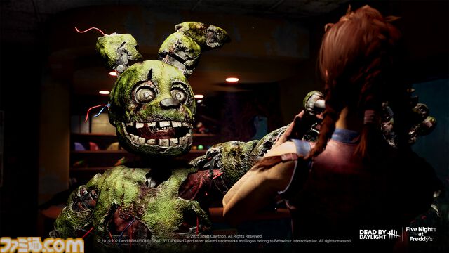 【DbD×FNaF】『デッドバイデイライト』×『Five Nights at Freddy's』コラボでスプリングトラップがキラーとして参戦。おなじみの店内が舞台の新マップも登場