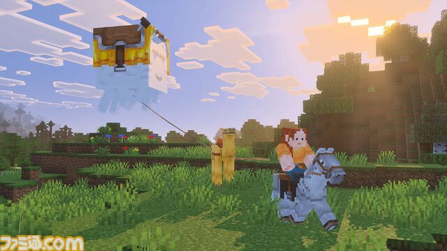 『マインクラフト』空を飛ぶマウント“ハッピーガスト”が登場するアップデート“チェイス・ザ・スカイ”が本日（6月18日）実装。“バイブラントビジュアルズ”で光の表現もパワーアップ