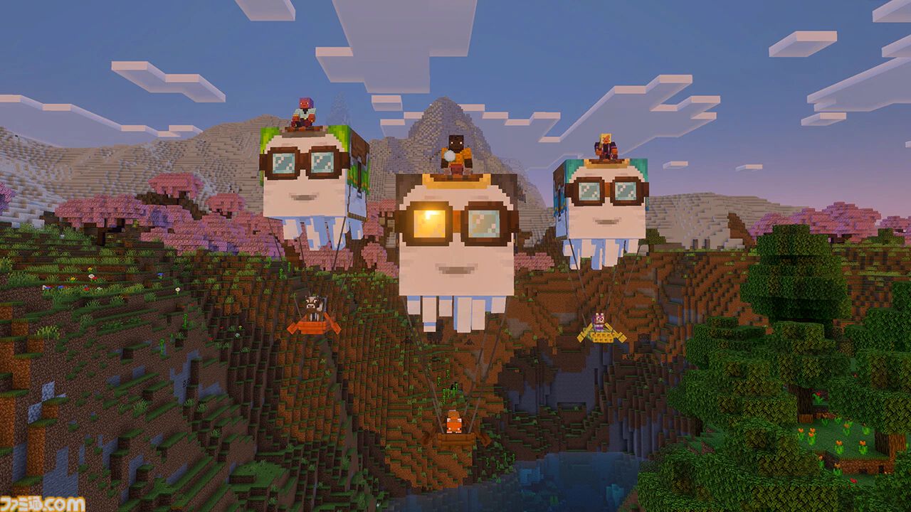 『マインクラフト』空を飛ぶマウント“ハッピーガスト”が登場するアップデート“チェイス・ザ・スカイ”が本日（6月18日）実装。“バイブラントビジュアルズ”で光の表現もパワーアップ