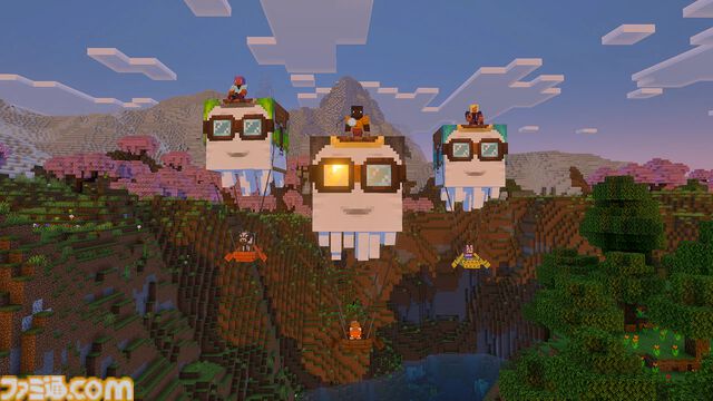 『マインクラフト』空を飛ぶマウント“ハッピーガスト”が登場するアップデート“チェイス・ザ・スカイ”が本日（6月18日）実装。“バイブラントビジュアルズ”で光の表現もパワーアップ