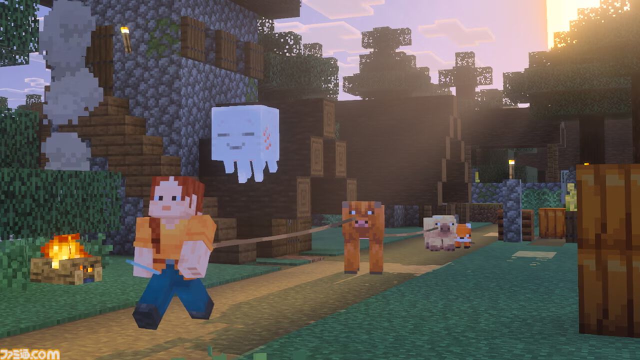 『マインクラフト』空を飛ぶマウント“ハッピーガスト”が登場するアップデート“チェイス・ザ・スカイ”が本日（6月18日）実装。“バイブラントビジュアルズ”で光の表現もパワーアップ