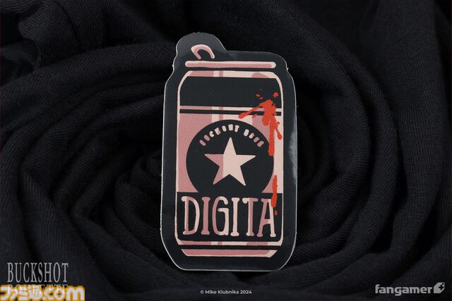 『バックショットルーレット』ディーラーがデザインされた“運が悪いなTシャツ”が登場。同時発売のピンバッジもクールなデザイン