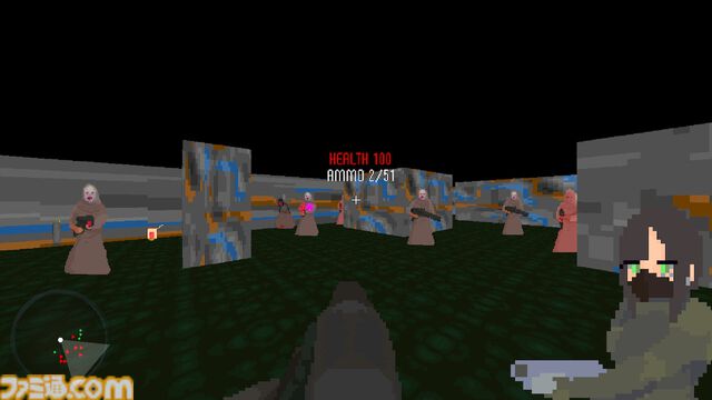 『カルトに厳しいギャル』ギャルが中指立てながらカルト軍団を蹂躙するハイテンポFPS。ふたつのミニゲームが追加されたSwitch版が6月26日発売