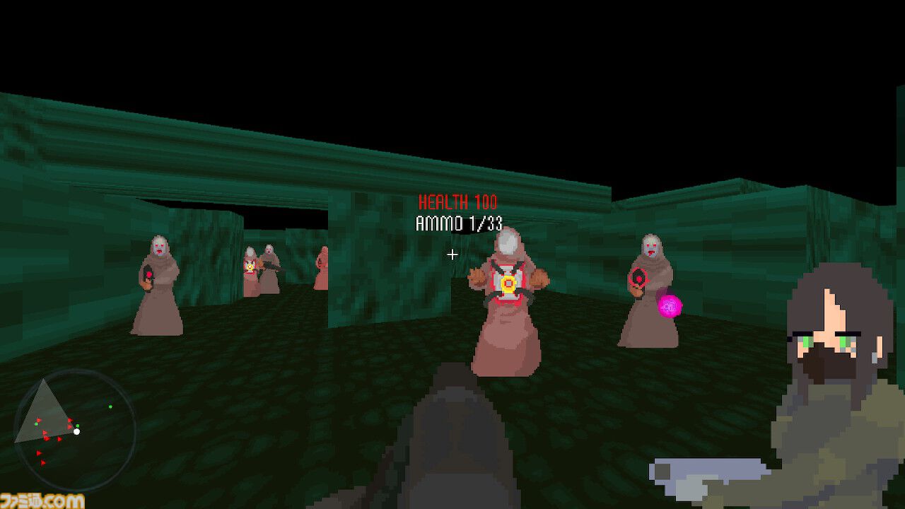 『カルトに厳しいギャル』ギャルが中指立てながらカルト軍団を蹂躙するハイテンポFPS。ふたつのミニゲームが追加されたSwitch版が6月26日発売