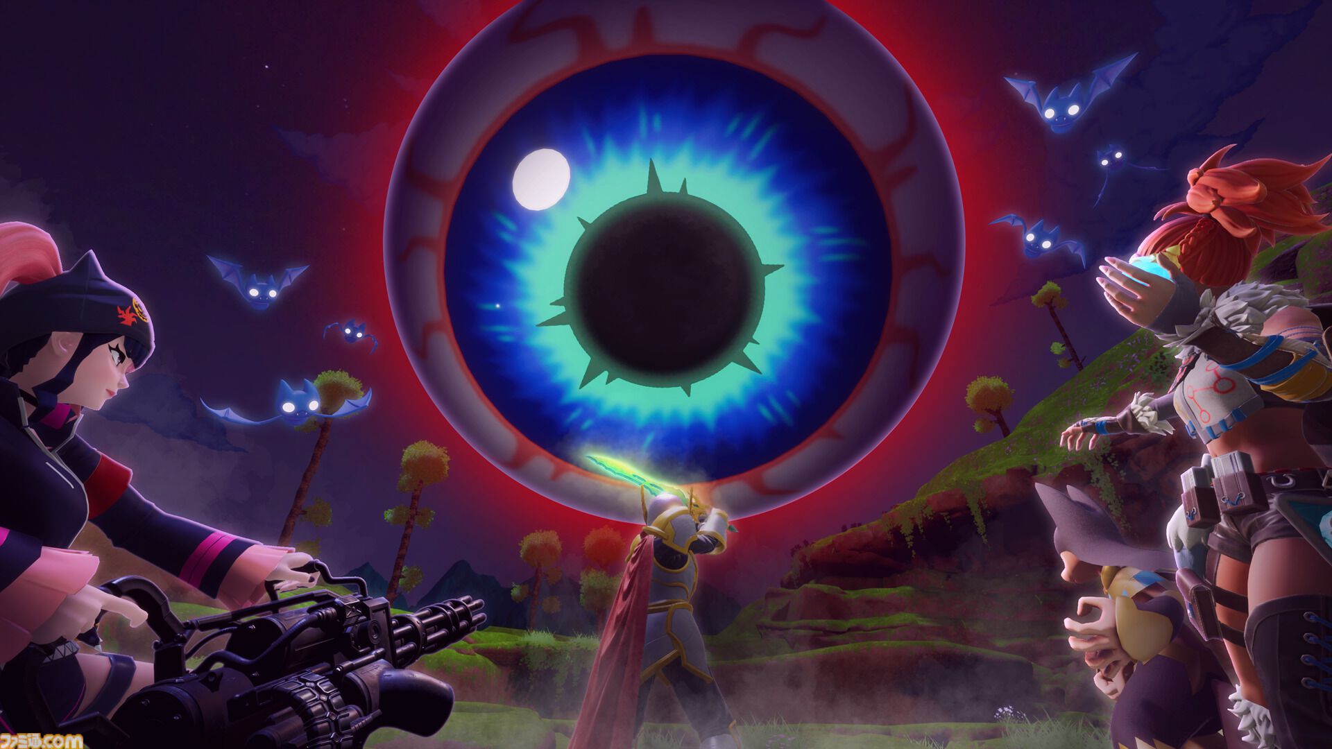 『パルワールド』と『テラリア』の世界がつながる大型アップデートは6月25日配信。テラブレードやクトゥルフのめだま、ムーンロードなど登場