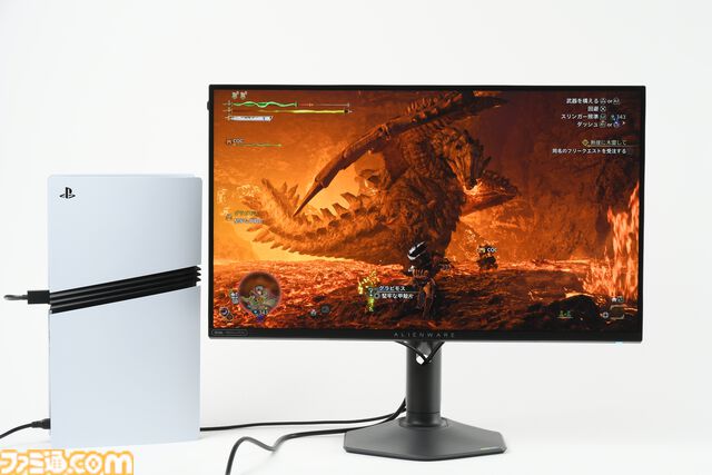 Alienwareゲーミングモニター“AW2725QF”レビュー。4K/180Hz／FHD/360Hz をワンボタンで切り替え可能。PS5 Proで『モンハンワイルズ』を遊んだら大迫力！