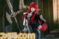 『メタファー』ヒュルケンベルグがフィギュアに。流麗な赤髪、衣装の革の質感などにこだわった逸品。アトラスDショップの特典はB2タペストリー