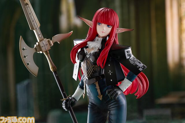 『メタファー』ヒュルケンベルグがフィギュアに。流麗な赤髪、衣装の革の質感などにこだわった逸品。アトラスDショップの特典はB2タペストリー
