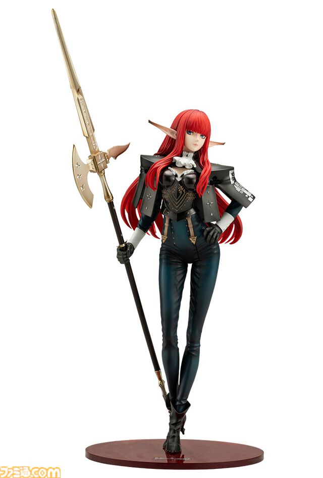 『メタファー』ヒュルケンベルグがフィギュアに。流麗な赤髪、衣装の革の質感などにこだわった逸品。アトラスDショップの特典はB2タペストリー