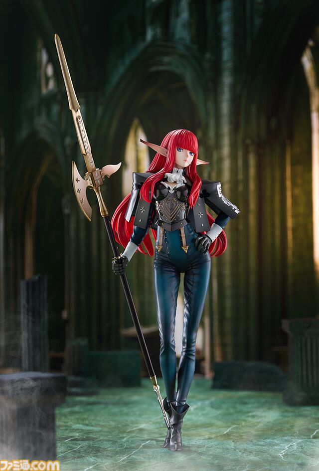 『メタファー』ヒュルケンベルグがフィギュアに。流麗な赤髪、衣装の革の質感などにこだわった逸品。アトラスDショップの特典はB2タペストリー