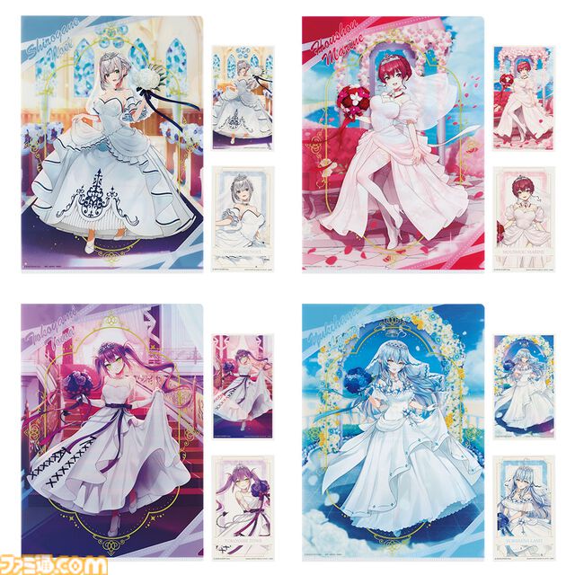 【ホロライブ】新作一番くじが本日（6/28）発売。ウエディングドレスを身に纏う白銀ノエル、宝鐘マリン、常闇トワ、雪花ラミィの美しいイラストグッズが多数登場