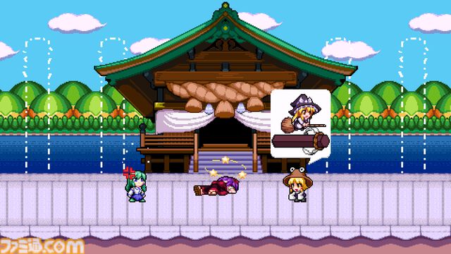 『東風谷早苗の神風とともに』妖怪吸って奪った力で戦うカービィ風ドット絵2Dアクション、Steamにて7月11日配信。新たなトレーラー＆情報も公開