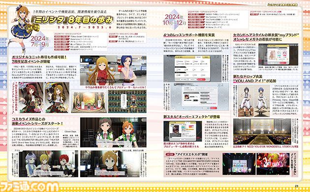 祝『ミリシタ』8周年！ 木戸衣吹さん、山口立花子さん、近藤唯さん、仁後真耶子さんへのインタビューやアンケート結果発表などをお届け【先出し週刊ファミ通】