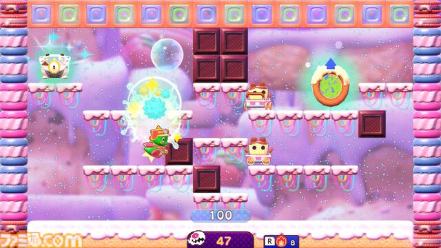 『バブルボブル シュガーダンジョン』発売決定。シリーズ初の成長・強化要素搭載で毎回変化する“おかしな”ダンジョンを大冒険！
