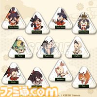 『天穂のサクナヒメ』オンラインくじが5月21日に発売。掛け軸タペストリーやおにぎり型缶バッジなど、和を基調とした商品を展開。サクナヒメのさまざまな表情にも注目