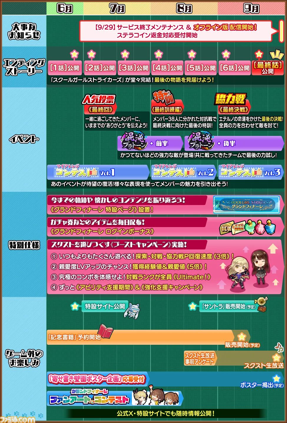 『スクールガールストライカーズ2』11年続いたRPGがグランドフィナーレ。2025年9月のサービス終了後、オフライン版を予定