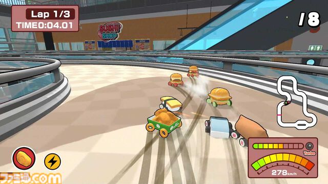 『SUSHI vs BURGER レース』“ウマさ”の頂点を決める異色のグルメレースバトルがSwitch＆Steamで開幕。最大4人でのオフライン対戦にも対応
