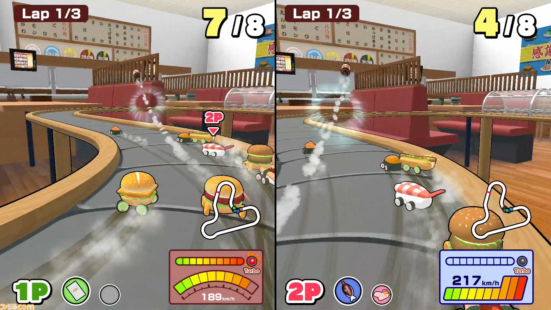 『SUSHI vs BURGER レース』“ウマさ”の頂点を決める異色のグルメレースバトルがSwitch＆Steamで開幕。最大4人でのオフライン対戦にも対応