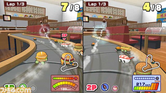 『SUSHI vs BURGER レース』“ウマさ”の頂点を決める異色のグルメレースバトルがSwitch＆Steamで開幕。最大4人でのオフライン対戦にも対応