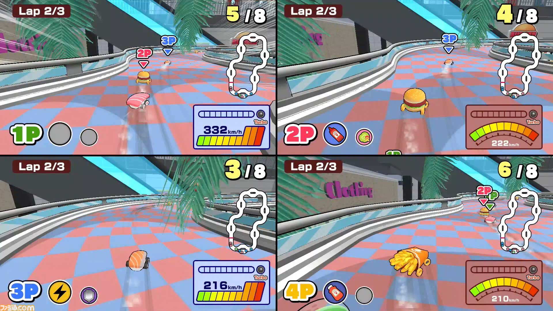 『SUSHI vs BURGER レース』“ウマさ”の頂点を決める異色のグルメレースバトルがSwitch＆Steamで開幕。最大4人でのオフライン対戦にも対応