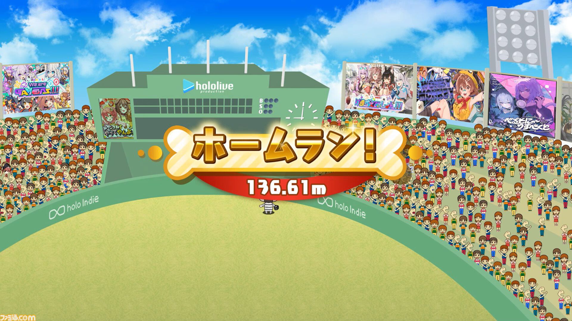 『ころさんのホームWAN!ダービー』戌神ころねが本塁打王を目指す2Dアクションが7月11日より配信。多彩な魔球を破壊力のあるスイングで打ち返せ