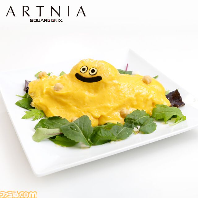 『ドラクエ』食べるコマンドを選びたくなる“はぐレモンのオムライス”などの新メニューが“純喫茶スライム”に追加。喫茶グラスやコースターなども登場