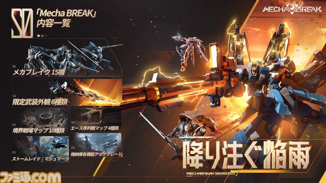 『メカブレイク』本日（7/2）サービス開始。空中戦と地上戦がシームレスに融合したメカ対戦アクション。個性豊かな15機から愛機を見つけ出せ