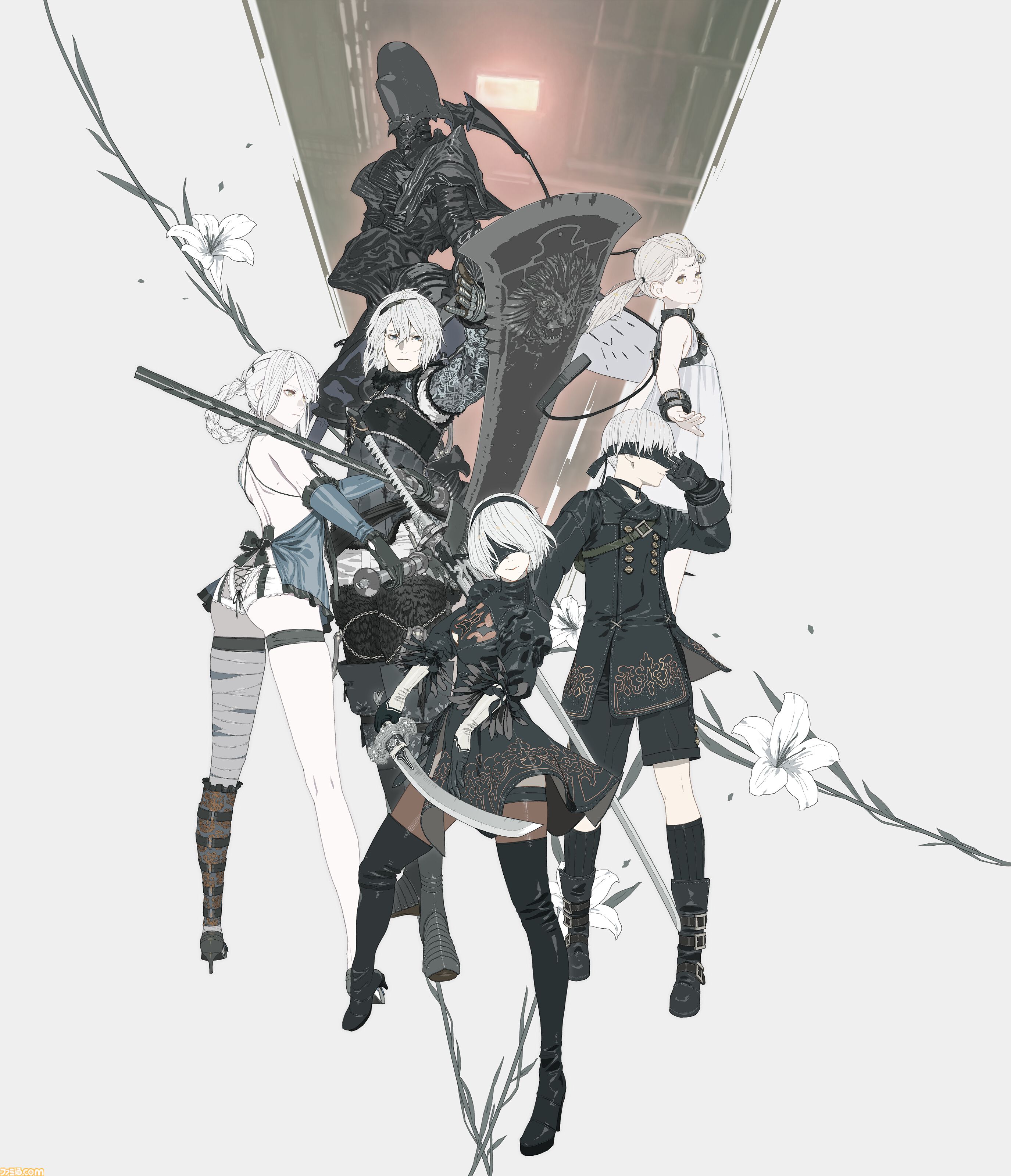 ニーア 展示会 キービジュアルアートスタンド ニーア NieR 消セナイ記録 限定グッズ キービジュアルアート