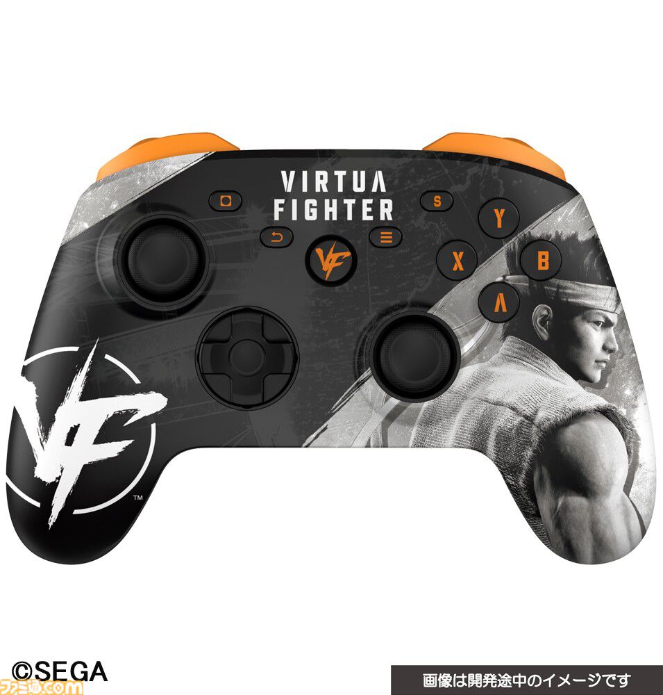 バーチャファイター』デザインのPC用ゲームパッドが発売決定。正面の
