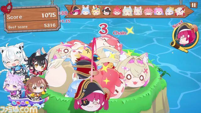 『ホロライブお宝マウンテン』白上フブキらゲーマーズ4人が実況キャラとして登場。BGM『We are GAMERS !!!!』、特製OPを追加するアプデが配信