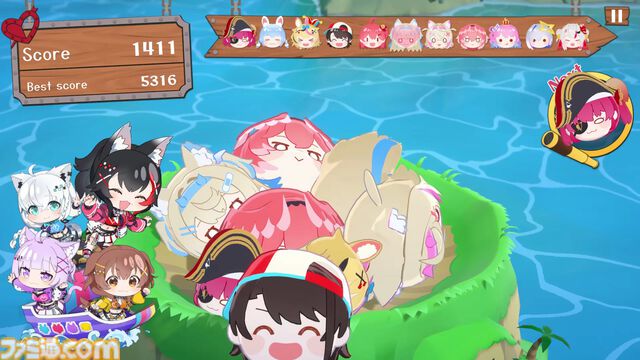 『ホロライブお宝マウンテン』白上フブキらゲーマーズ4人が実況キャラとして登場。BGM『We are GAMERS !!!!』、特製OPを追加するアプデが配信