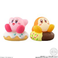 『星のカービィ』カービィ＆ワドルディがドーナツに乗ったり、いっしょにすやすや眠ったり……かわいいソフビフィギュア第5弾が7月14日より発売