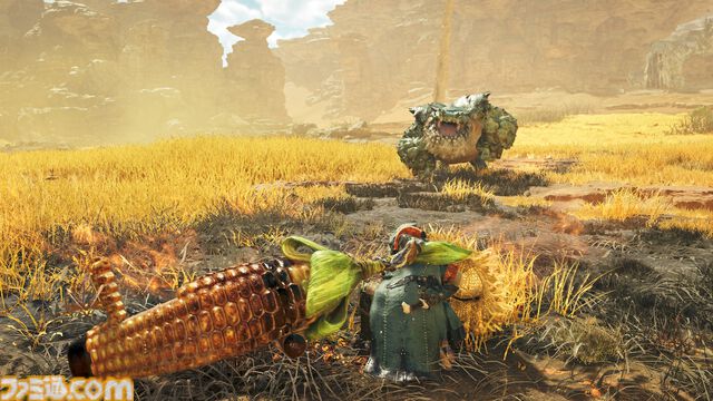 『モンハンワイルズ』トウモロコシ型ガンランス“砲モロコシ”が7月23日登場。よりリアルに、そしてツヤツヤになって『サンブレイク』から続投
